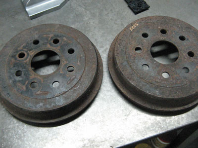 redrilled drum brake